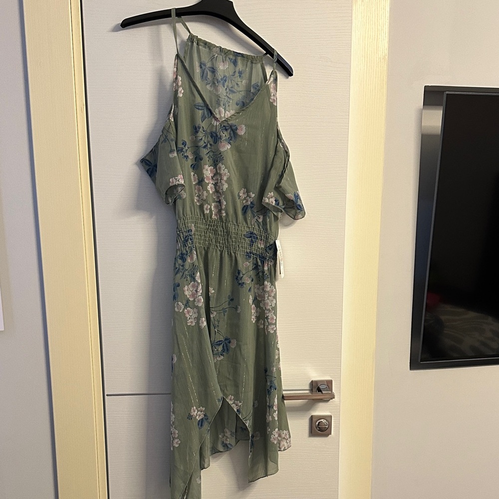BECCA Coverup Floral Green Dress